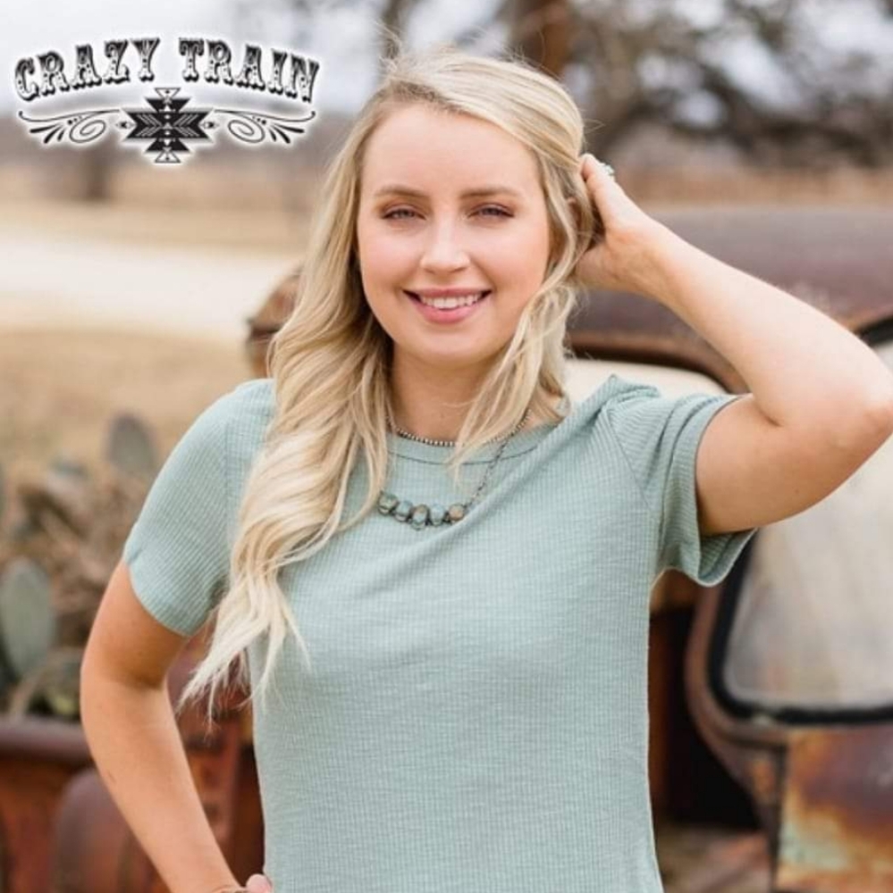 Crazy Train Solid Choice SAGE top
